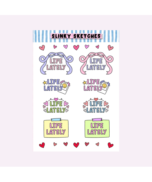 Life Lately Sticker Sheet