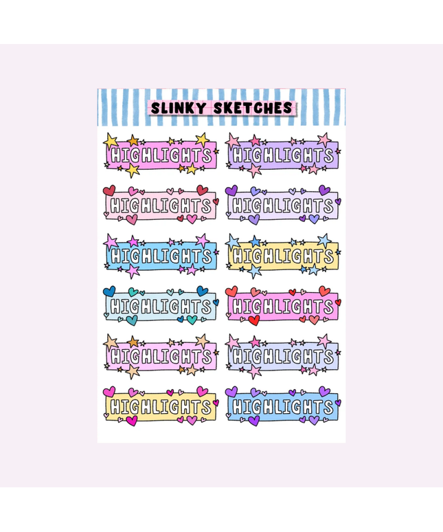 Highlights Sticker Sheet