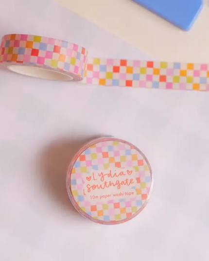 Sorbet Checkerboard Washi Tape