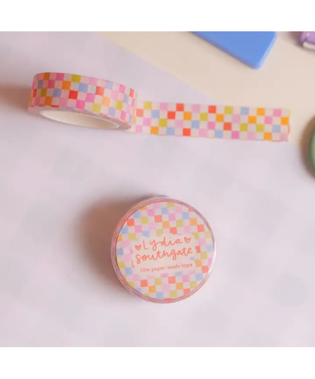 Sorbet Checkerboard Washi Tape