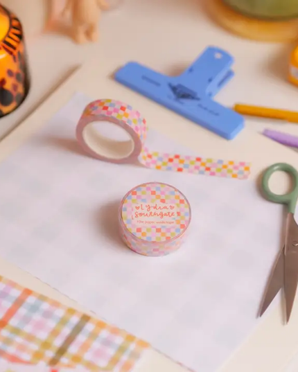Sorbet Checkerboard Washi Tape