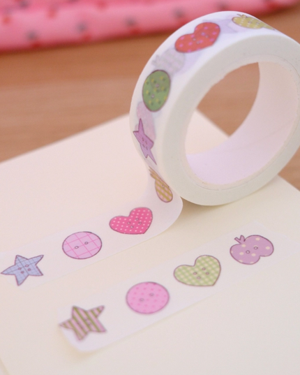 Doodle Buttons Washi Tape
