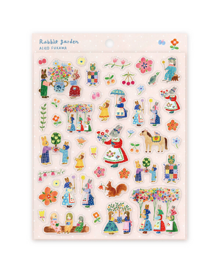 Rabbit Garden Sticker Sheet
