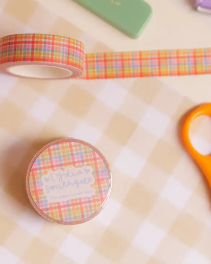 Sorbet Gingham Washi Tape