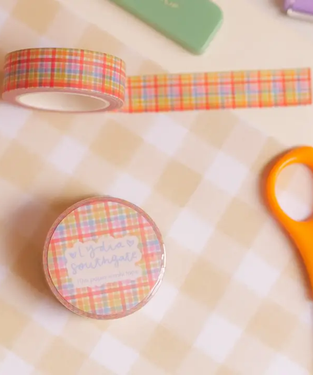 Sorbet Gingham Washi Tape