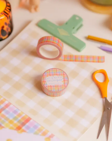 Sorbet Gingham Washi Tape