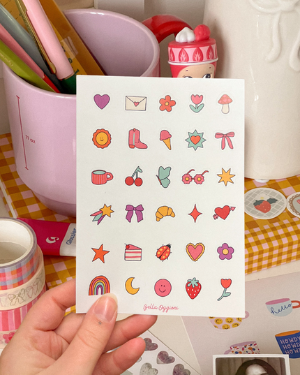 Journal Doodles Sticker Sheet