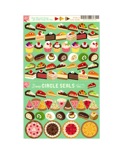 Sweet Desserts Sticker Sheet
