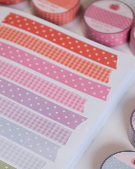 Pink & White Polka Dot Washi Tape