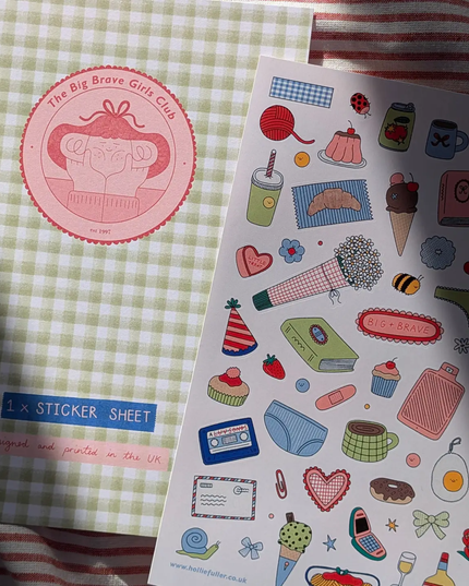 Brave Girl Sticker Sheet