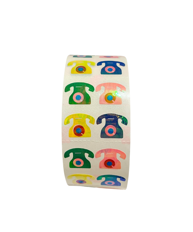 Pearlie Telephone Stickers (off the roll)