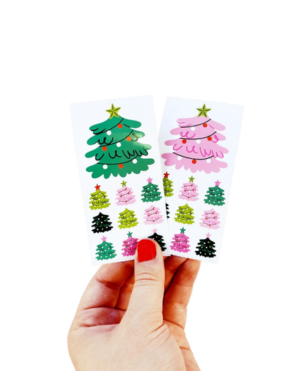 Christmas Tree Stickers (off the roll-colour will vary)