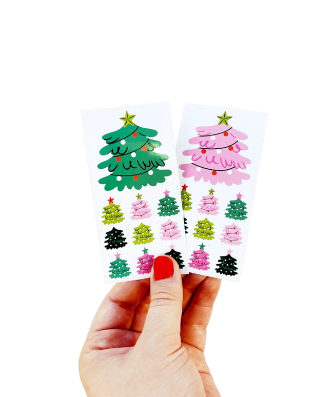 Christmas Tree Stickers (off the roll-colour will vary)
