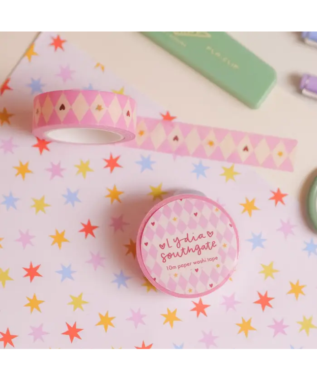 Blush Harlequin Washi Tape