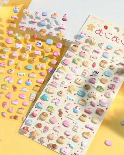 Sweet Treats 3D puffy Stickers