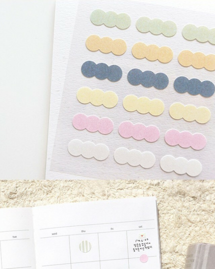 Plain Joined Dot Stickers