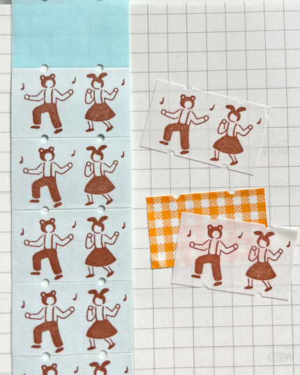 Dancing People Sticker Labels