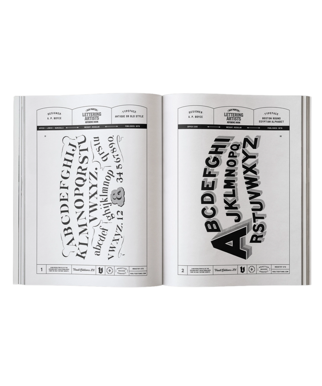 Sign Painter & Lettering Reference Book