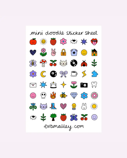 Mini Doodles Sticker Sheet