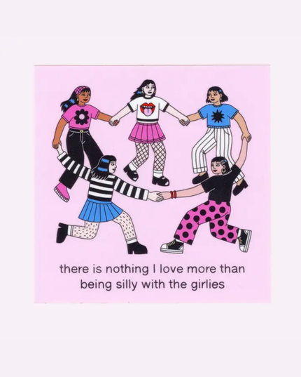 Silly Girls Sticker