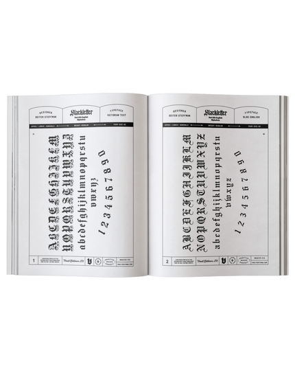 Black Letter & Old English Lettering Reference Book