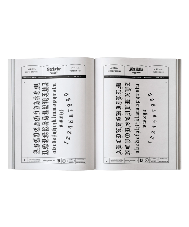 Black Letter & Old English Lettering Reference Book