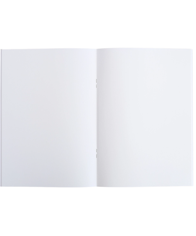 A5 Blank Notebook - White Block