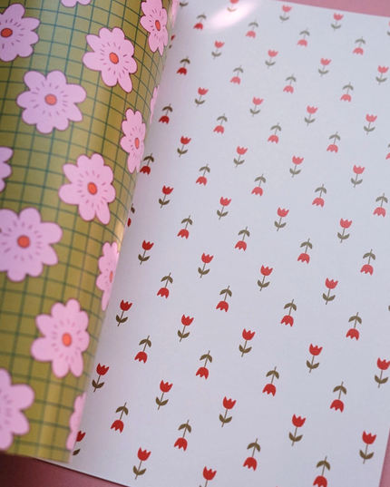 Scrapbooking Paper Book - Floral Edition