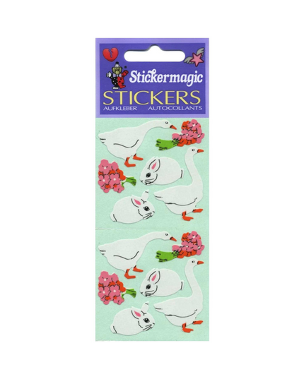 Geese & Bunny Stickers