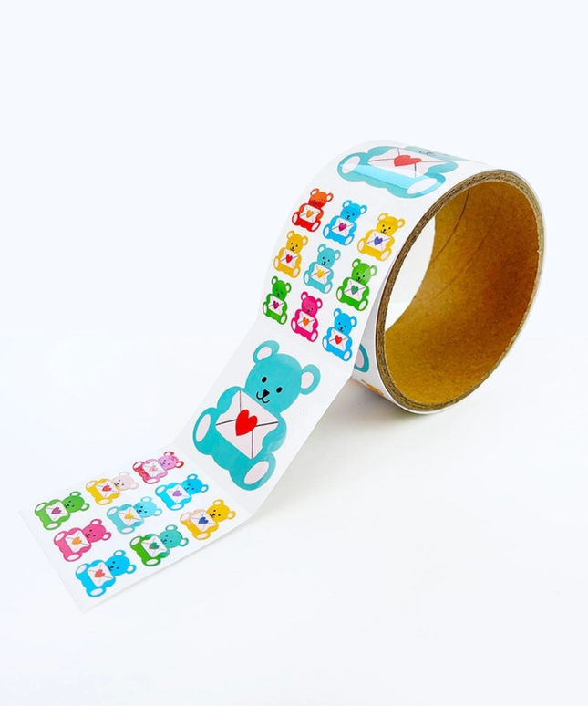 Beary Lovely Stickers (off the roll)