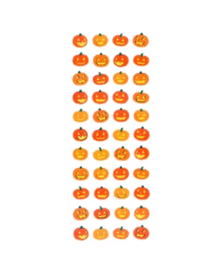 Small Glitter Pumpkin Sticker Sheet