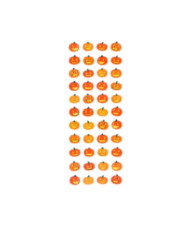 Small Glitter Pumpkin Sticker Sheet
