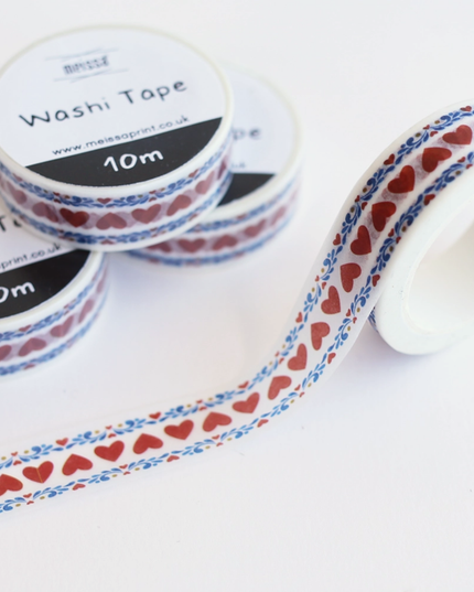 Folk Hearts Washi Tape