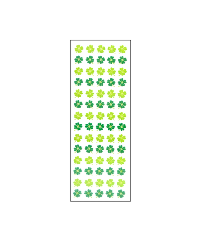 Glitter Clover Sticker Sheet