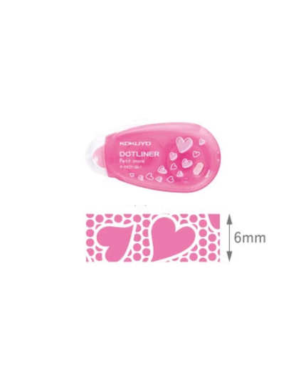 Mini Heart Dotliner Glue Tape 8m