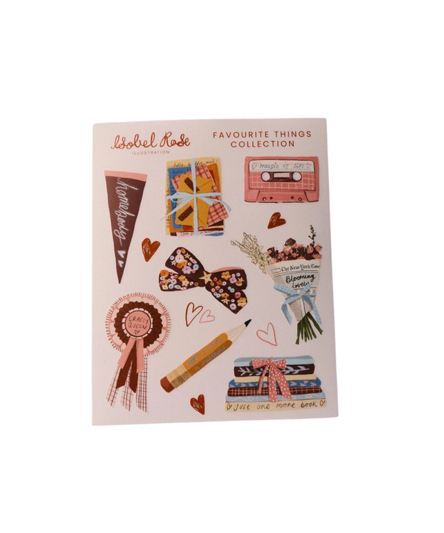 Favourite Things Sticker Sheet