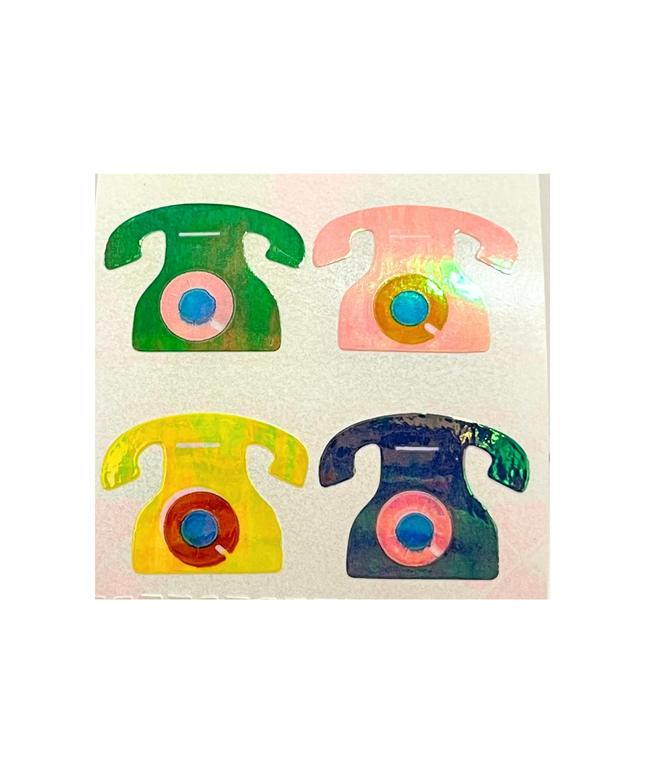 Pearlie Telephone Stickers (off the roll)