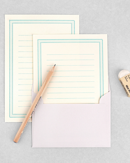 Letter Press Writing Set (3 colours)