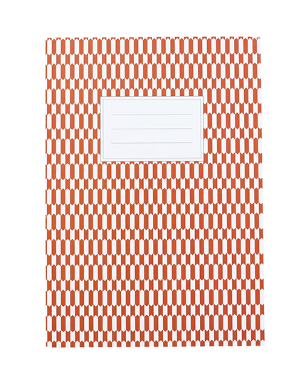 A5 Blank Notebook - Red Tiles
