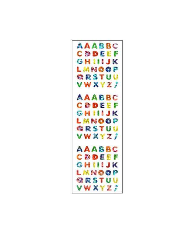 Sparkle Alphabet Sticker Sheet