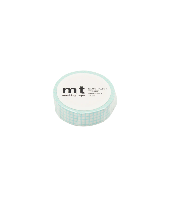 Mint Blue Grid MT Washi Tape