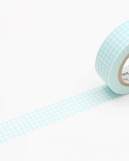 Mint Blue Grid MT Washi Tape