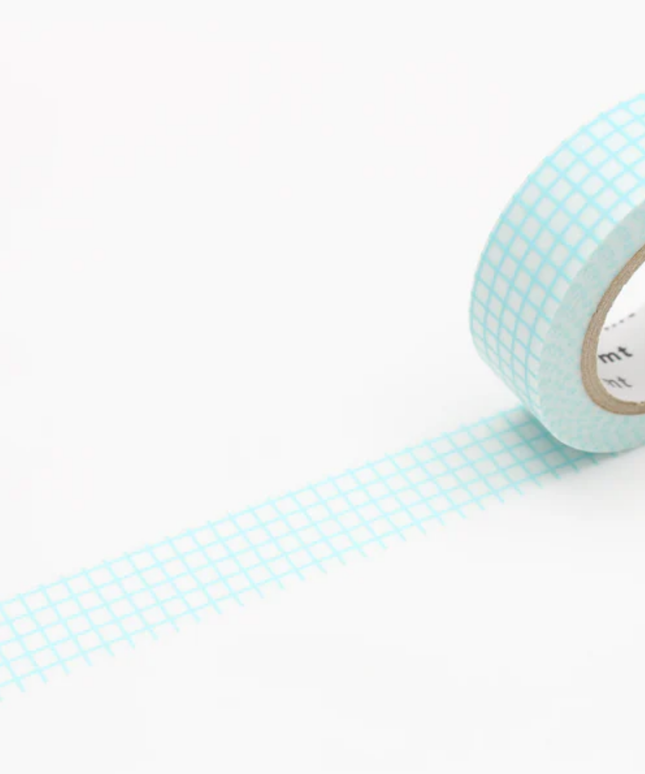 Mint Blue Grid MT Washi Tape