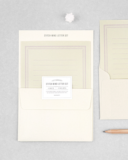 Letter Press Writing Set (3 colours)