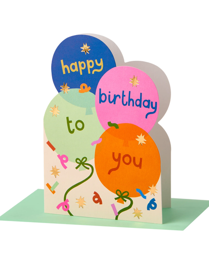 Happy Birthday to You Balloons Card