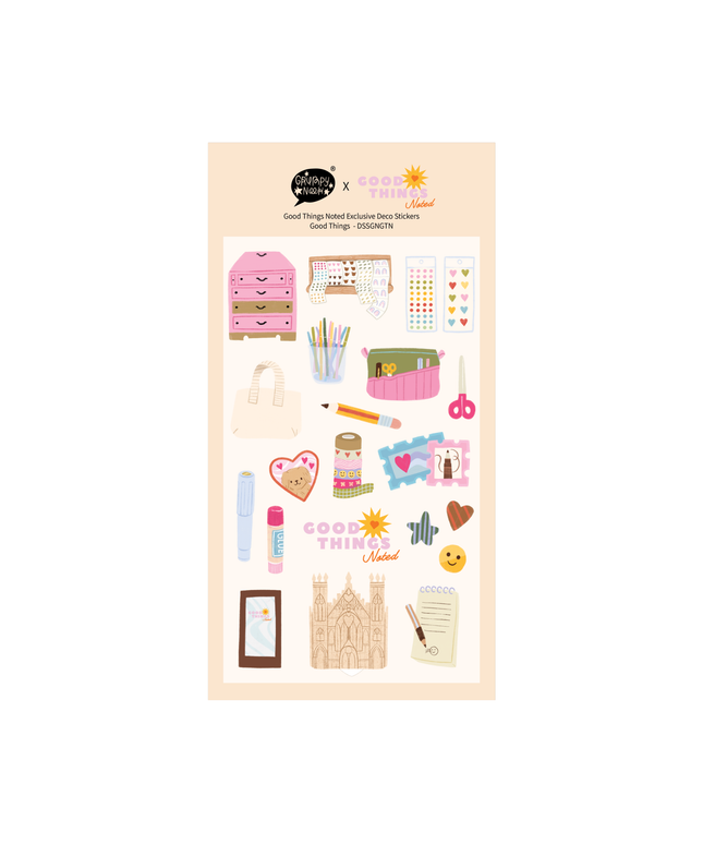 Good Things Noted x Grumpy Nook Deco Sheet