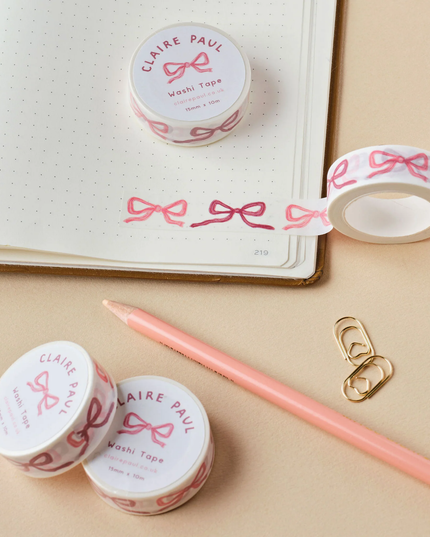 Pink Bows Washi Tape