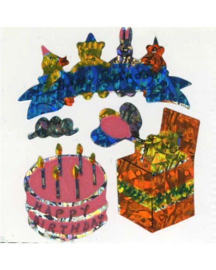 Sparkle Birthday Stickers
