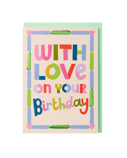 With Love on Your Birthday Card