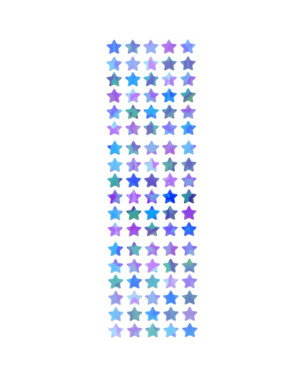 Blue Aurora Star Sticker Sheet